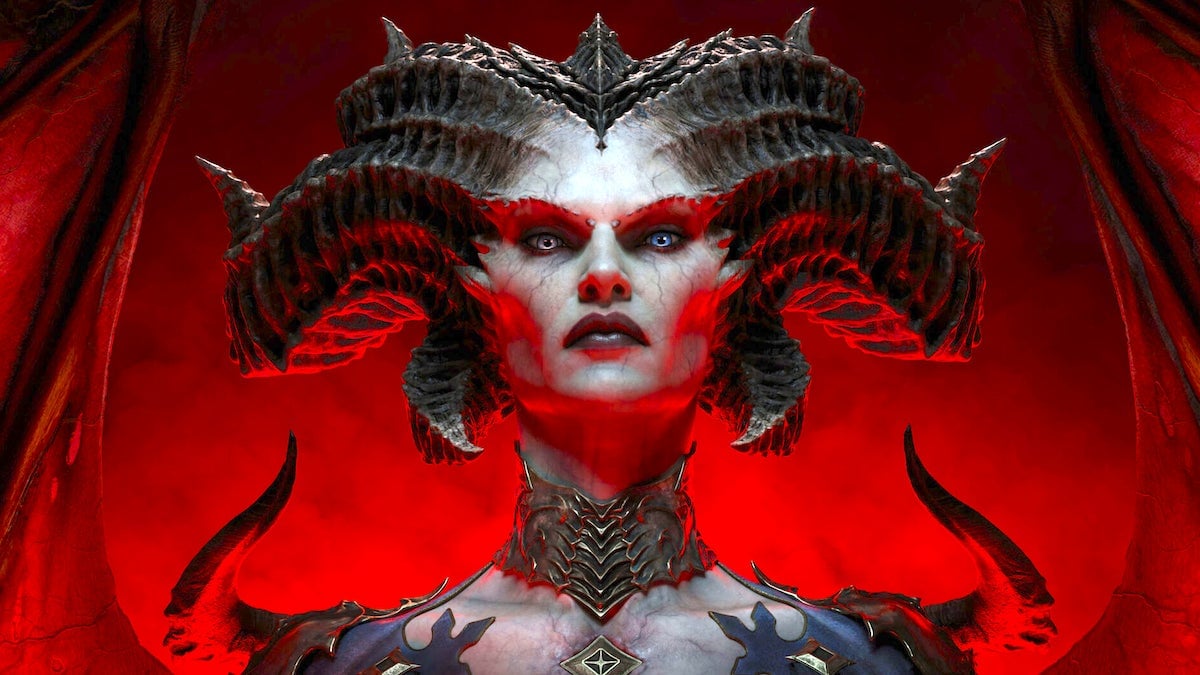 Art shows Lillith from Diablo 4.