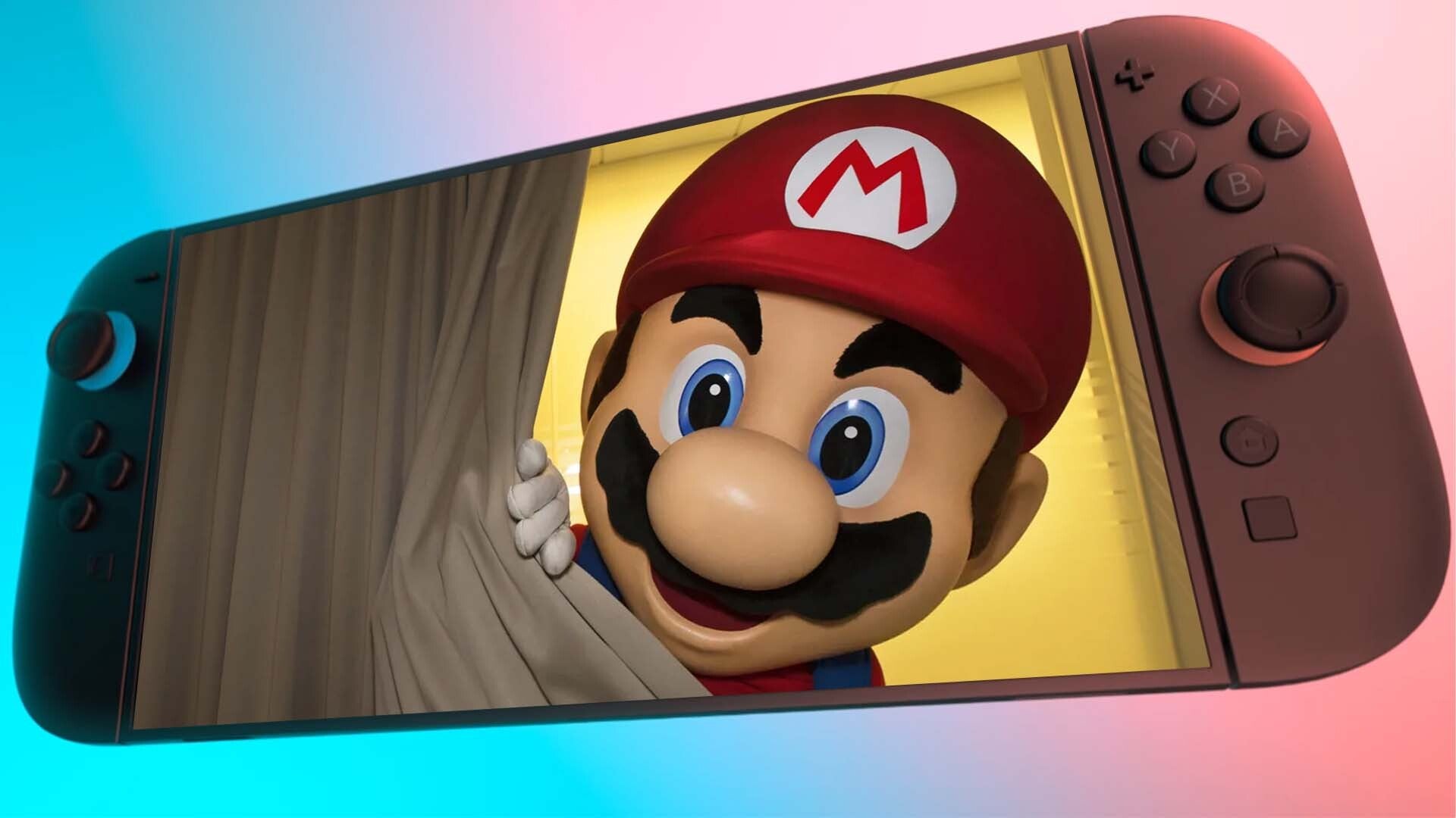 Mario appears on a Switch 2 screen.