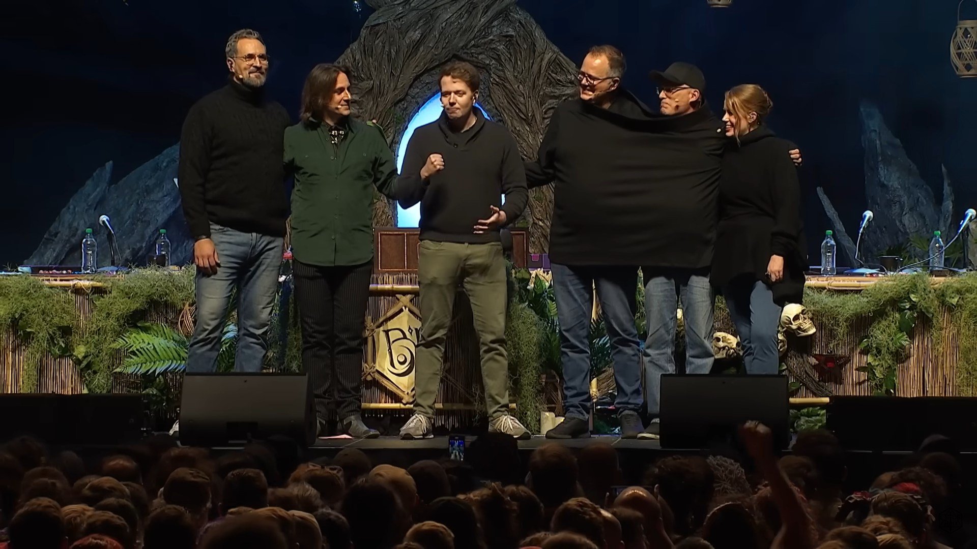 Members of Critical Role on stage.