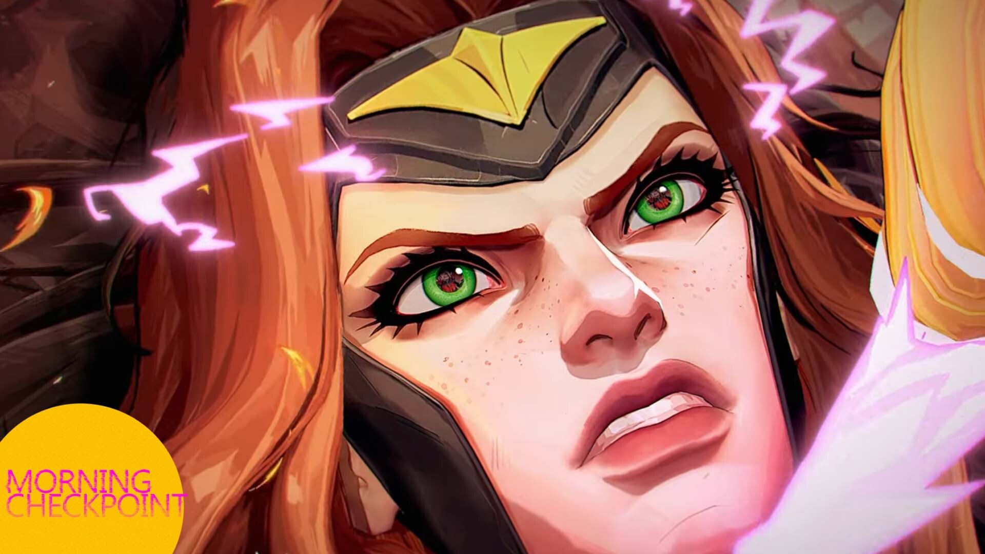 Jean Grey appears in Morning Checkpoint art.