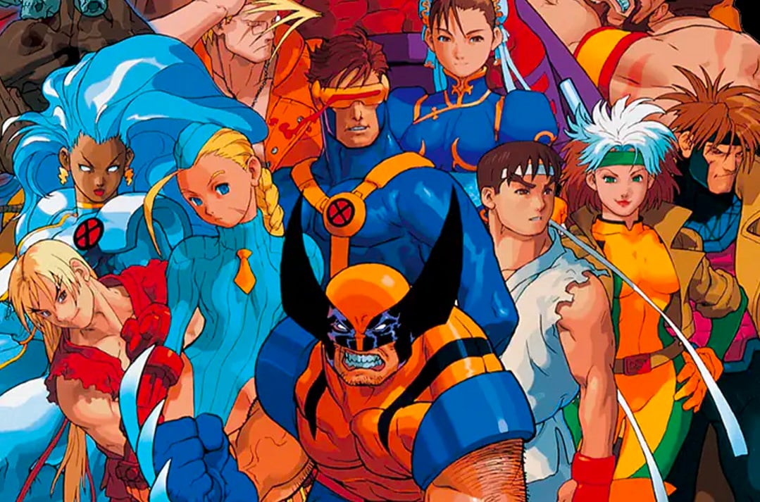 Art shows X-Men vs. Street Fighter.